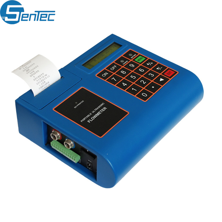 Manufacturers Price Doppler Pipeline Portable Ultrasonic Flow Meter With Ticket Printer