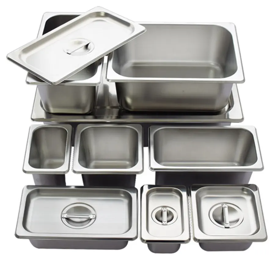 Factory price other hotel deep steam food gastronorm container restaurant supplies GN pan stainless steel pan with lid