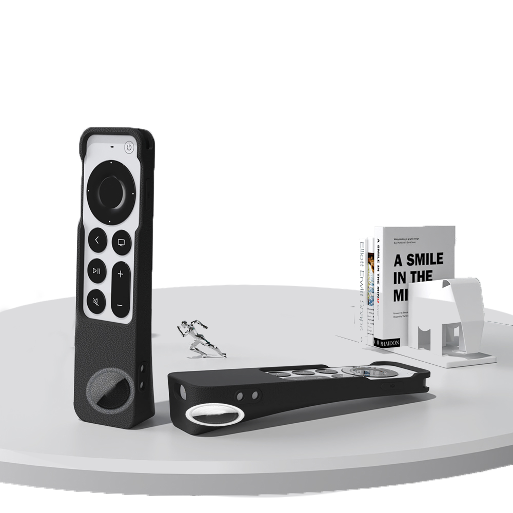 5 Patented Design Food Grade Silicone Remote Case For Apple Tv Case For Airtag Installed Remote Cover For Apple Tv Remote Case