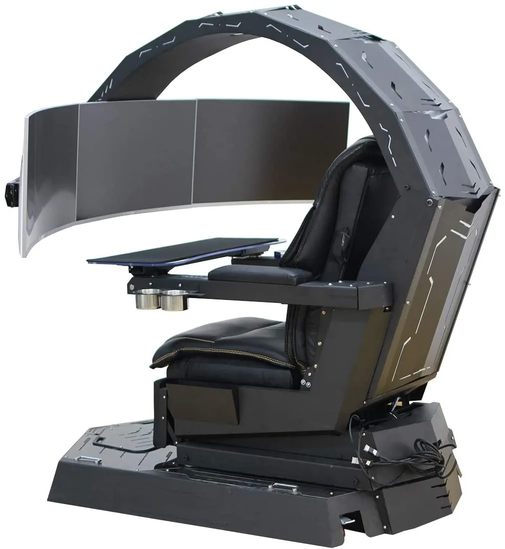 New Arrival Comfortable Racing Simulator Cockpit Hanging 5 screens Computer Chair Massage Ergonomic Scorpion Gaming Chair