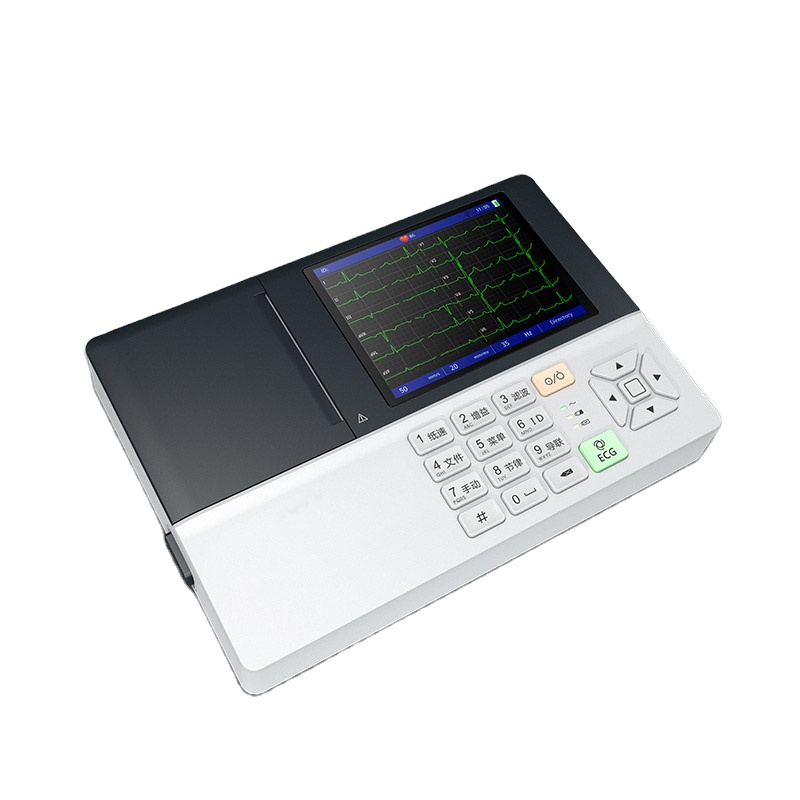 ECGi3 цифровой 3-канальный ЭКГ машина программного обеспечения электрокардиограф с монитором СИД