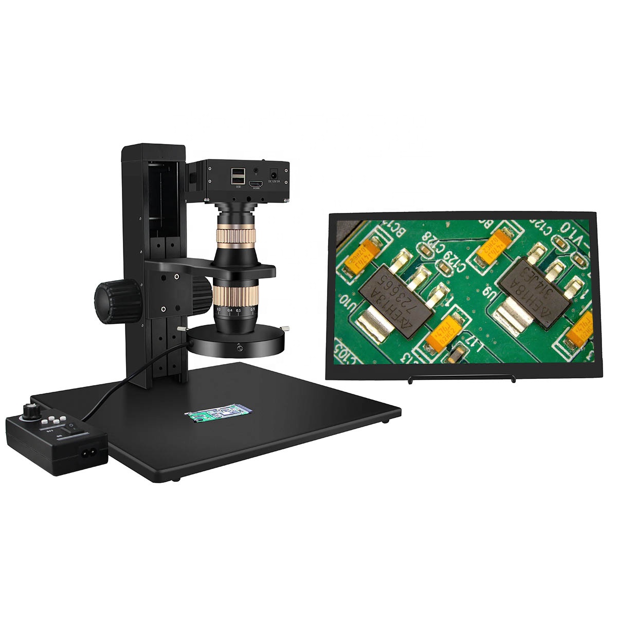 Электронный цифровой микроскоп FM03254K 14X до 120X Ultra 4K с камерой высокой четкости