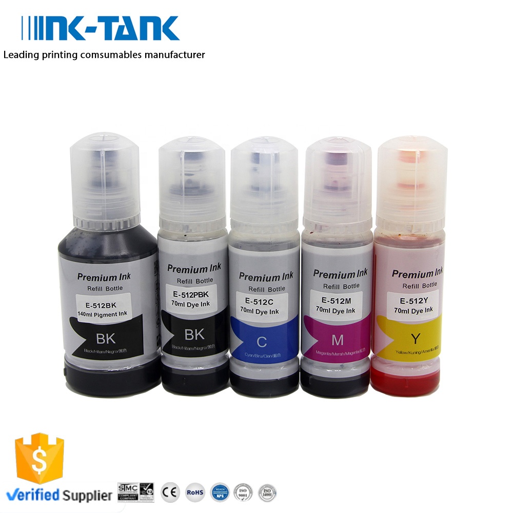 INK-TANK 512 T512 Премиум Универсальный цветный оптом водная бутылка пополнения DGT чернила для Epson Expression ET-7700 ET-7750 принтер