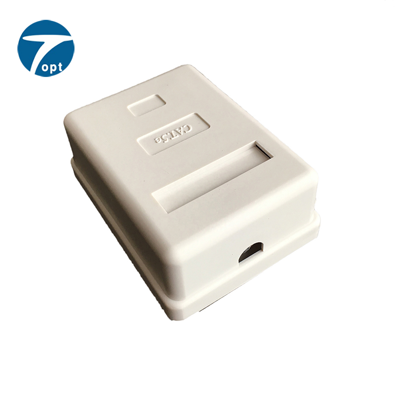 Поставляются с фабрики под заказ 8P8C RJ45 1-портовый стены телефонная розетка коробка для поверхностного монтажа
