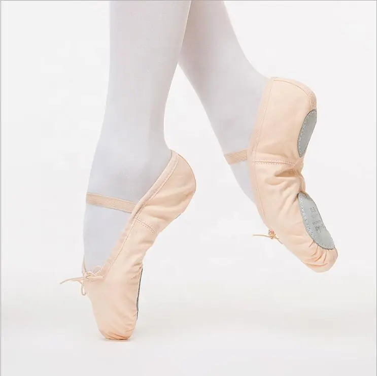 High Quality Wholesale Ballet Dance Shoes Canvas Split