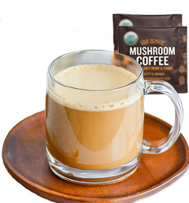 EU и USDA органические Reishi, chaga, cordyceps, львы, maitake экстракт порошка мгновенный гриб кофейный порошок