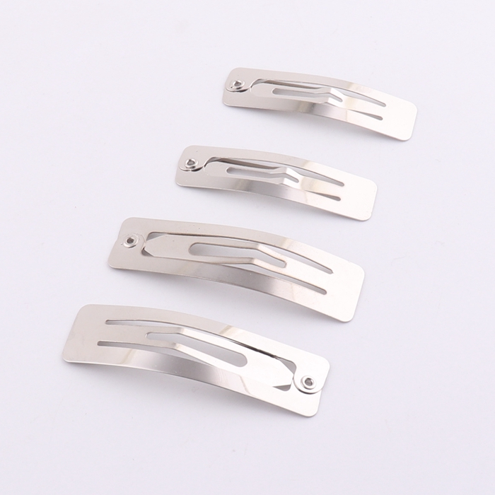 4cm Rectangle Metal Hair Accessories Snap clip