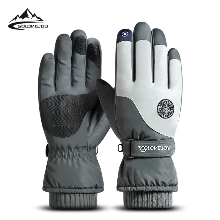 GOLOVEJOY SK16 Wholesale New Hot Unisex Winter Velvet Windproof Warm Sports Cycling Hiking Waterproof Skiing Outdoor Gloves