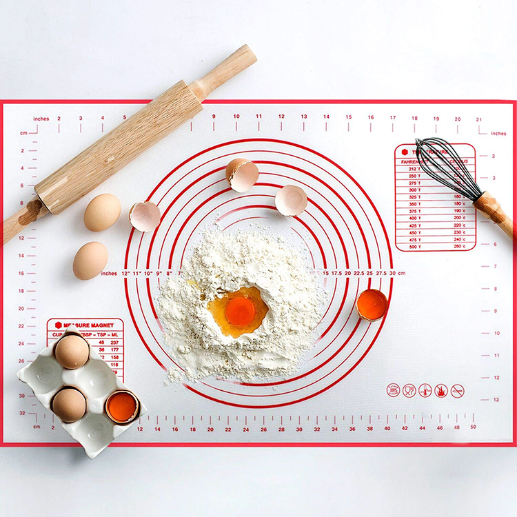 40*50cm 0.40mm Thickness Non-stick Silicone Pastry Mat For dough Rolling