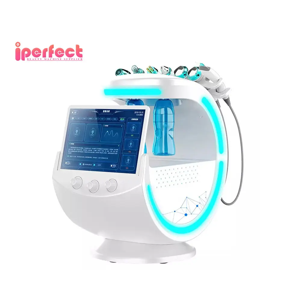 Hot Sale RF Therapy Skin Tightening Oxygen Injection Aqua Dermabrasion Skin Care Machine For Salon Use