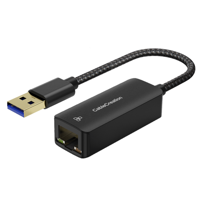 CableCreation USB Ethernet Adapter Aluminum USB 3.0 to Network Gigabit RJ45 LAN 10/100/1000 Mbps Adapter