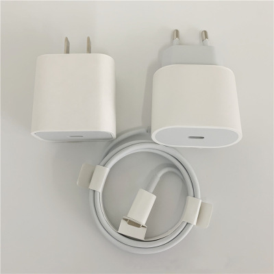 PD 20W зарядное устройство USB-C оригинальный адаптер для iPhone 12 pro max быстрое зарядное устройство штепсельная вилка европейского стандарта США 20w usb-c настенное зарядное устройство