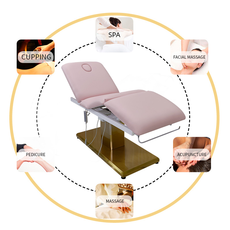 Высококачественное портативное кресло Podiatry, кресло для косметолога, массажная кровать, электрическая регулируемая высота с подголовником