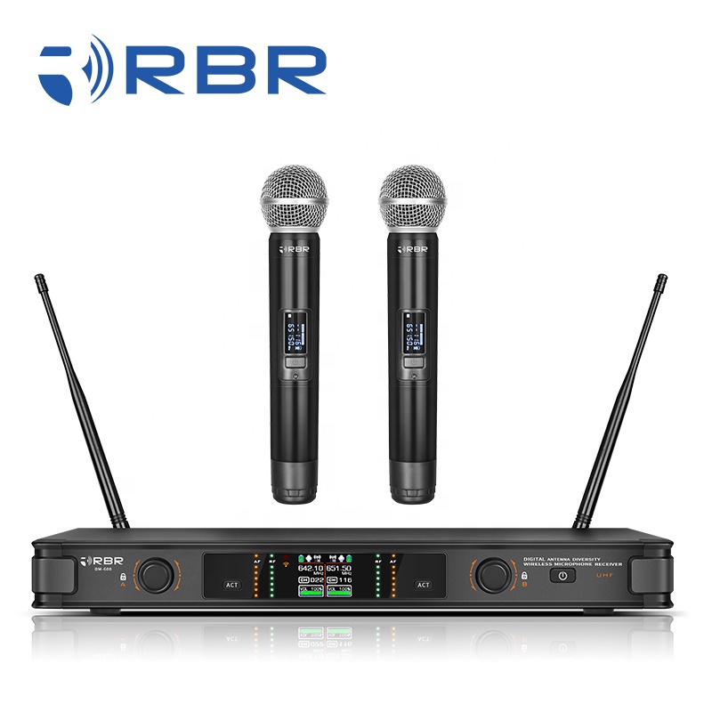 Конкурентоспособная цена bm688 антенна разнообразие uhf беспроводной микрофон