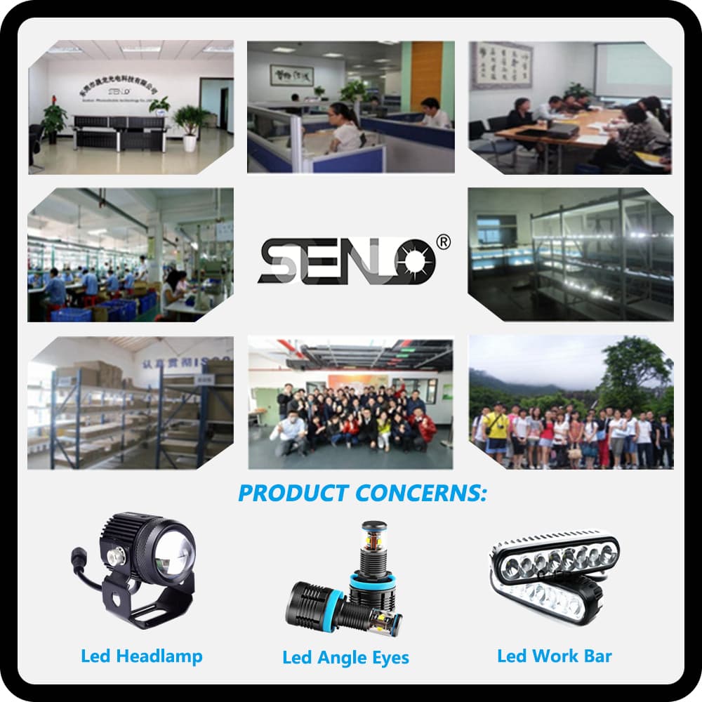 Senlo LED Motorcycle Switches Mount Aluminum Alloy Fog Light Headlight Switch Button Motorcycle Handlebar On/Off Switches