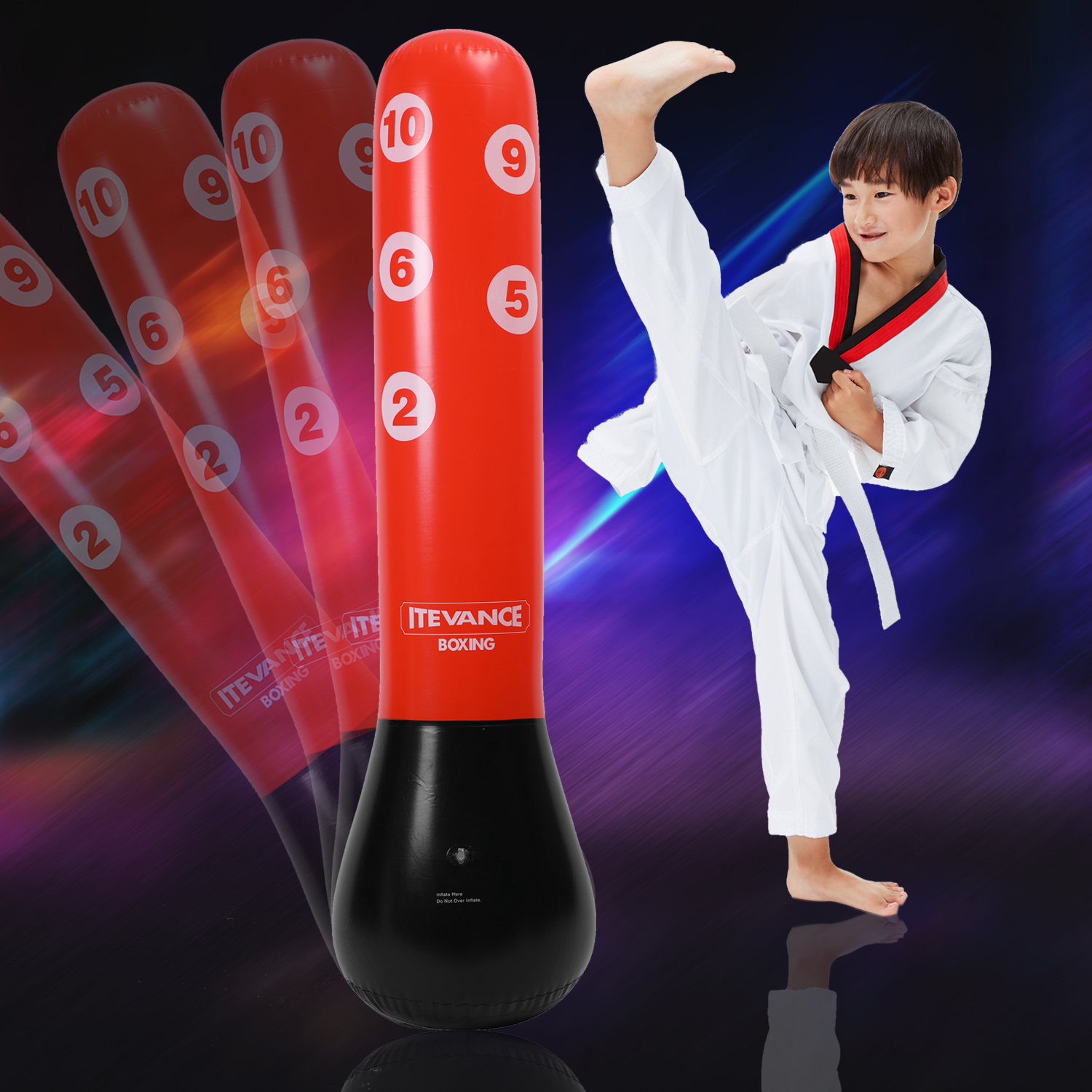 High Quality Kids Punching Bag Toys Inflatable Target Tumbler For Kids