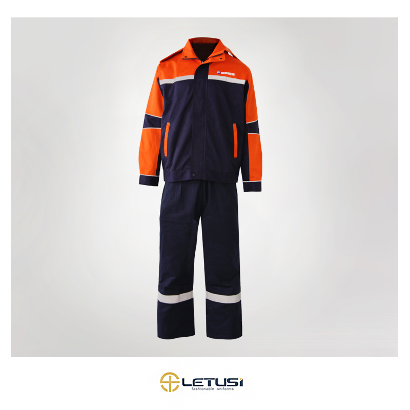 Fireman Suit Firefighter Pants Uniform Orange Cotton Flower Fireman Workwear Navy Blue Yellow Waterproof Fire OEM Anti Jackets