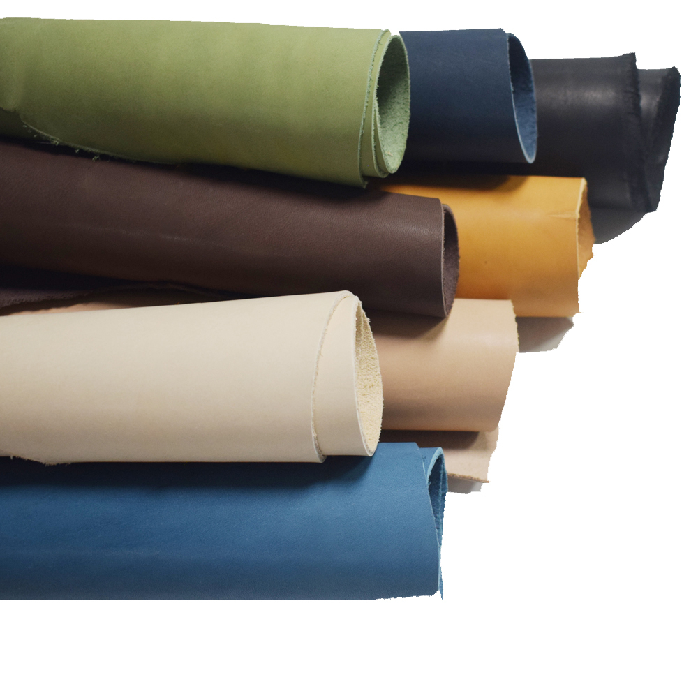 2mm Thick Solid Genuine Leather Finished cow split leather Vegetable Tanned Leather For DIY Bag Belt
