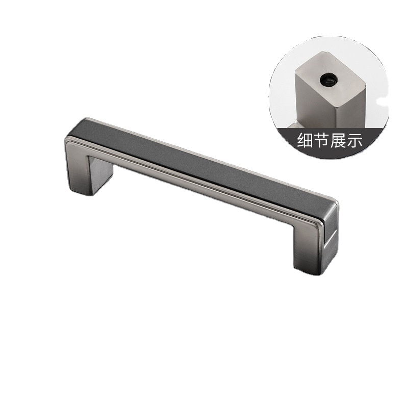 Factory Wholesale Price 128mm Zinc White Color Hardware Accessories Handle Home Decor Hidden Handle