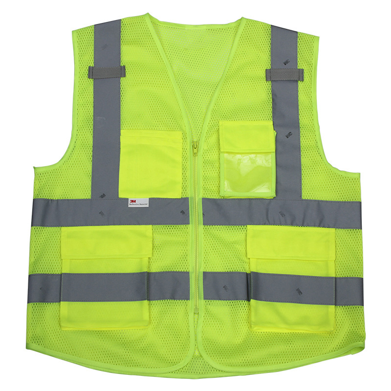 High Visibility Reflective Safety Vest CE certificated Work Wear LED His Dark Material