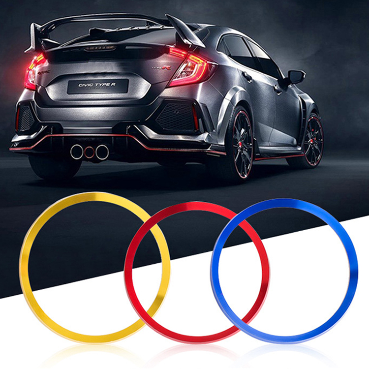 4PCS Car Wheel Center Hub Rings Tire Center Decoration Compatible with Honda-Civic Honda 10th Civic Center Accessories