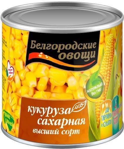 Консервированный сахар Кукуруза высшего класса в железной банке 400 г