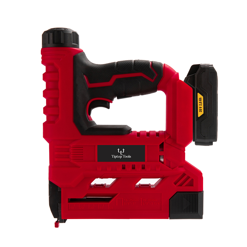 BSCI Factory Best Price 18v 20v Lithium Battery Powered Handheld 2 In 1 Cordless Electric Brad Staple Nail Gun For Woodworking