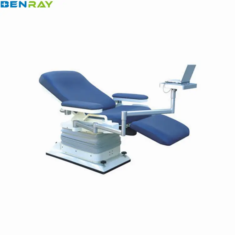 BR-DC04 CE approved hospital multifunction electric phlebotomy couch blood donor chair