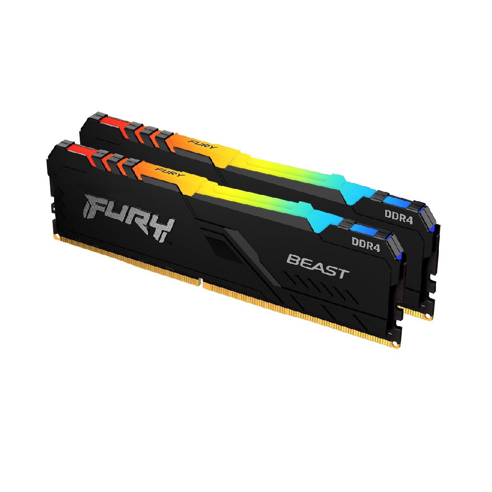 Fury ARGB DDR4 ОЗУ, полная совместимость, ОЗУ для рабочего стола, 3200 МГц, 2666 МГц, радиатор, освещение, компьютерный игровой ПК, 8 ГБ, 16 ГБ, DDR4