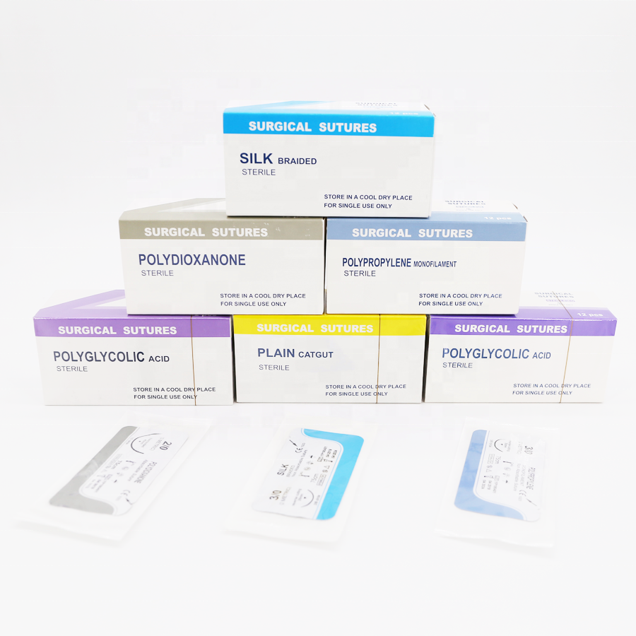 Silk Braided Sutures Surgical Suturing Kit Autoshield Duo Needle