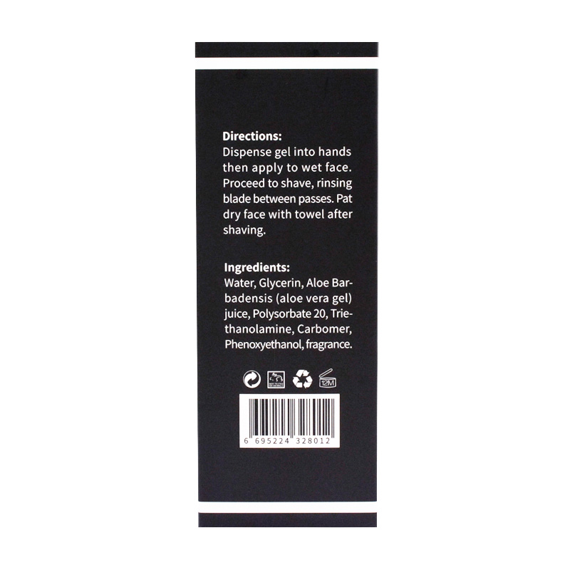 Wholesale edge control foaming gel for male shaving refreshed moisturized 237ml