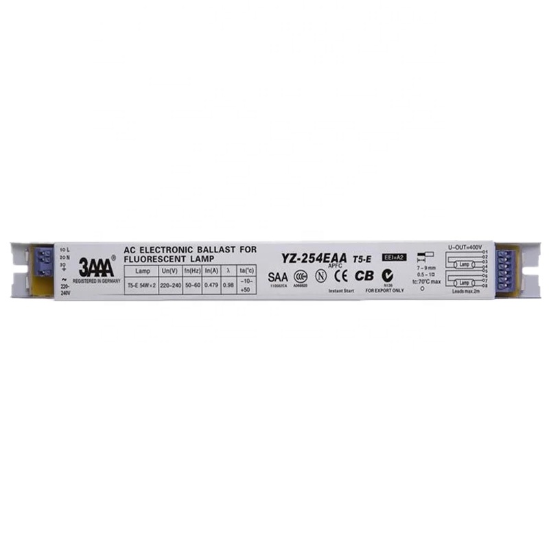 3AAA YZ-254EAA 220-240V 2*54W T5 Electronic Ballasts For T5 HO Tube Fluorescent Lamp Aquarium Lamp T8 Rectifier