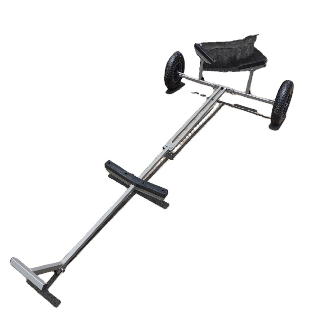 Foldaway dinghy Launching Trolley boat transport trailer foldable trolley weight capacity 130kg