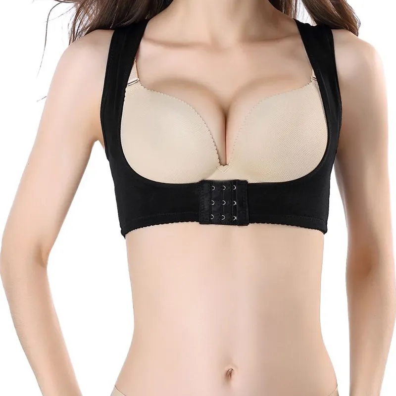 Hot Sale Women's Breast Bust Push Up Body Shaper Bra Lady Straight Back Correction