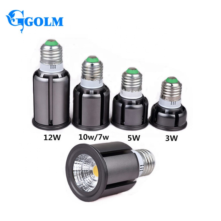 AC85-265V GU10 GU5.3 E27 светодиодные прожекторы 3 Вт 5 Вт 7 Вт 10 Вт 12 Вт COB процесс холодный белый светодиодное освещение лампа для домашнего офиса библиотека