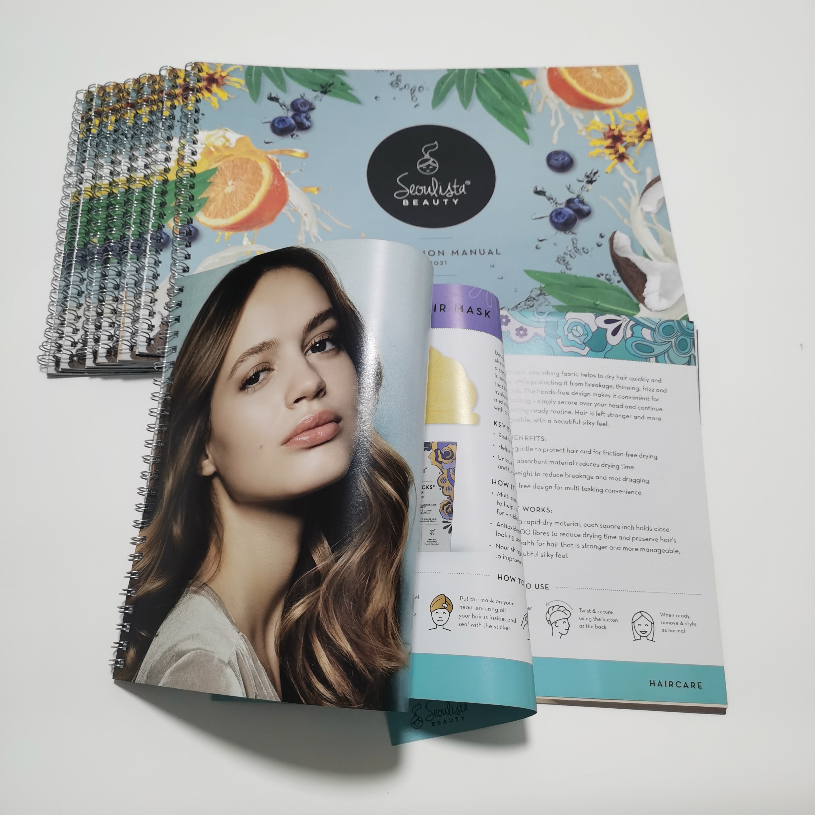 Custom Printing Manual Brochure Booklet Catalogue Wire-O/ Spiral Bound Paper Journal Notebook