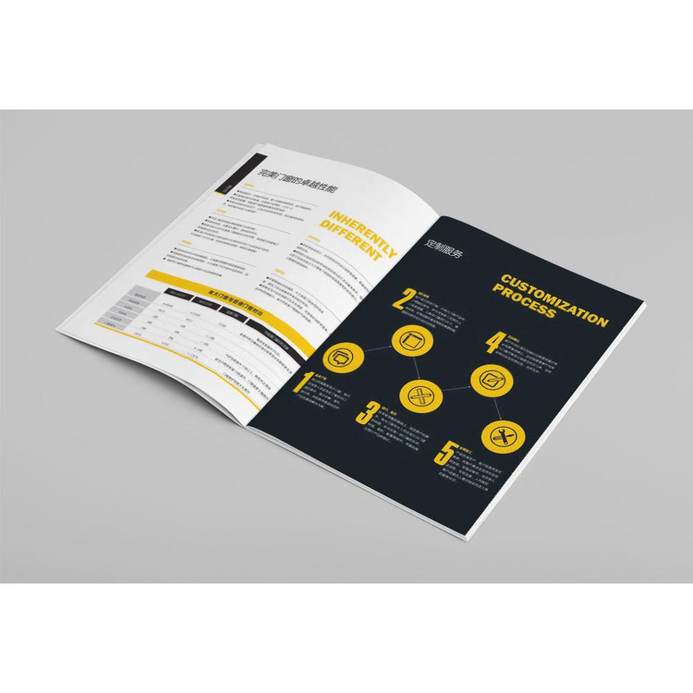 Custom printed book corporate advertisement A4 A5 glossy light and thin magazine printing