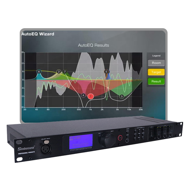 Sinbosen 2 input 6 output PA2 pro theater speaker management system digital audio processor