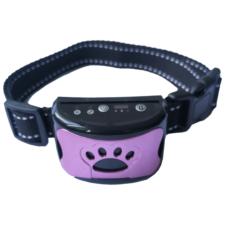 Smart Bark Stopper Vibration Electric Shock Bark Control Collar for Pet Dog Training Anti Bark Collar Rechargeable Waterproof