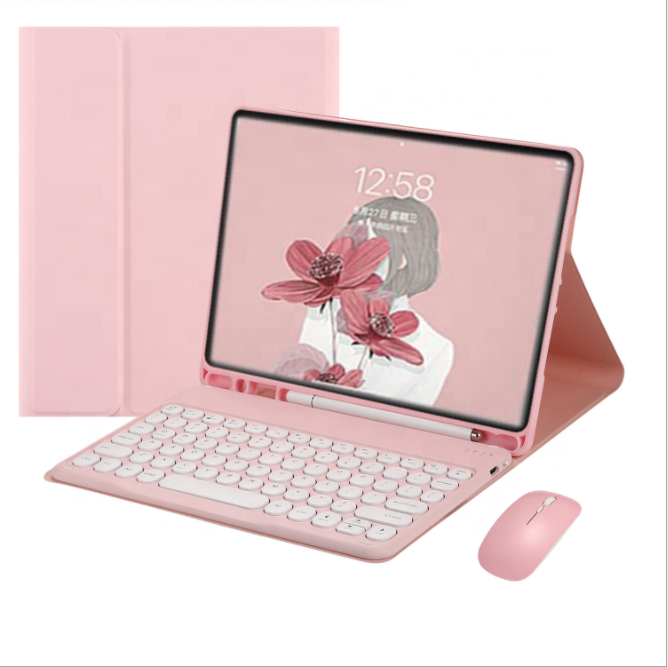Лидер продаж, оптовая продажа, беспроводная BT клавиатура, мышь для iPad 9,7 и для iPad air, чехол для клавиатуры для ipad 6, чехол с клавиатурой