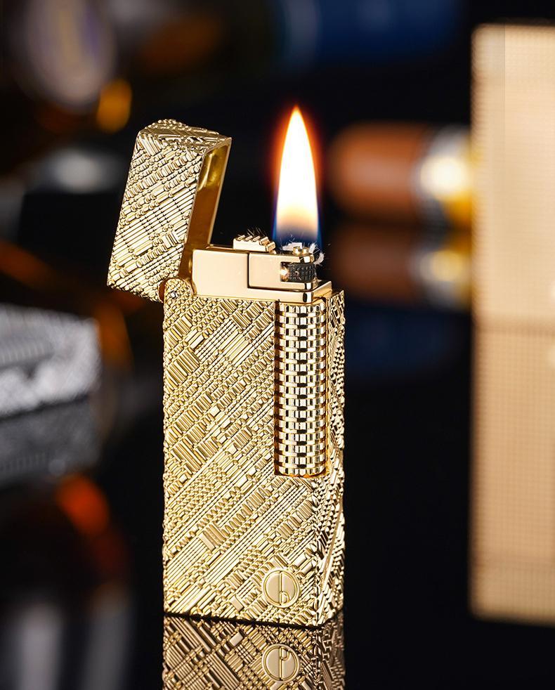 Luxury Design Embossed Vintage Metal Cigarette Flint Oil Kerosene Lighters Other Lighters & Smoking Accessories
