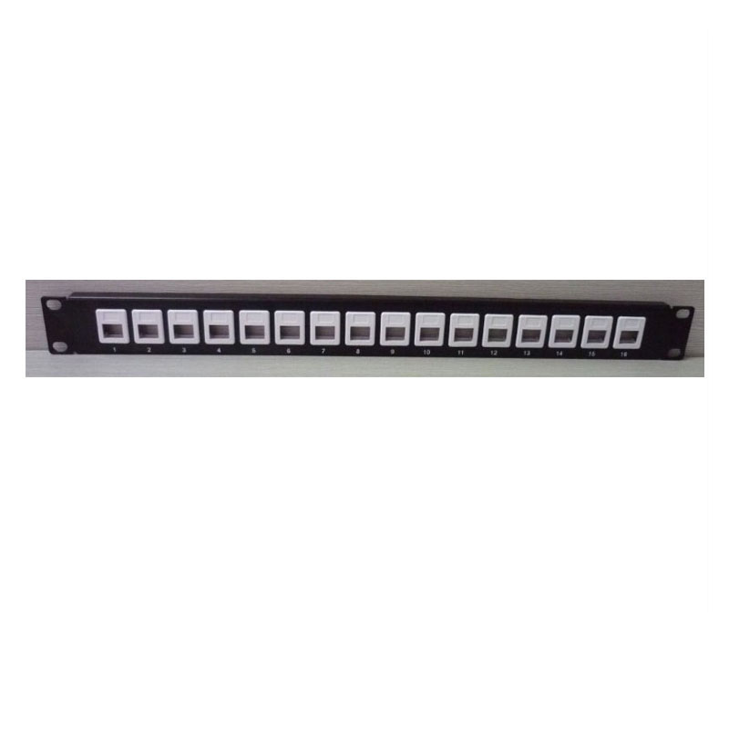 16 портов cat5e cat6 rj45 utp модульная коммутационная панель
