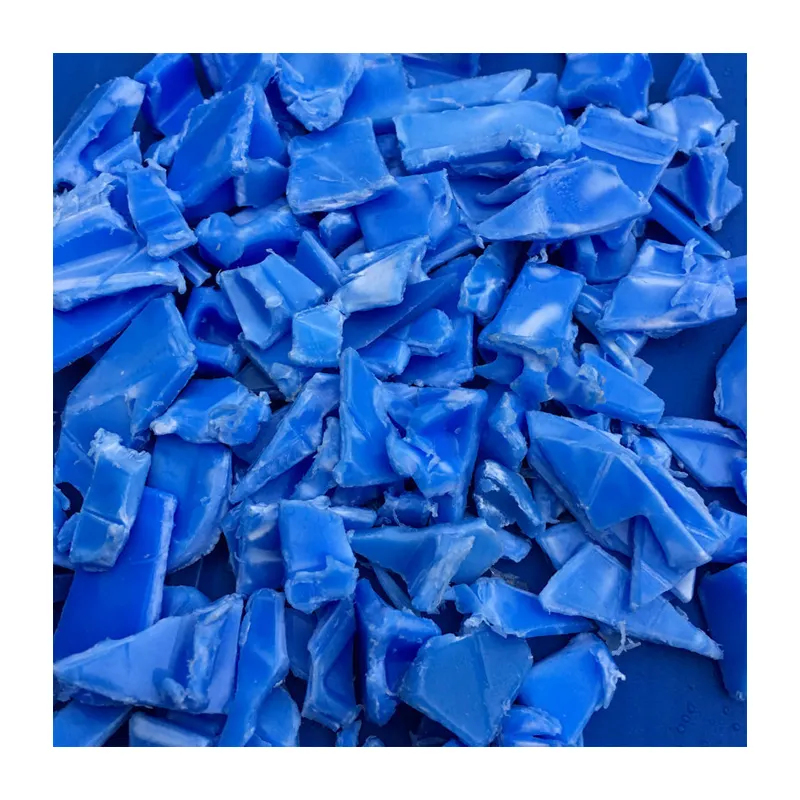 China Factory Sell HDPE plastic particles HDPE Blue Drum Scrap Regrind Factory Wholesale Quality Assurance