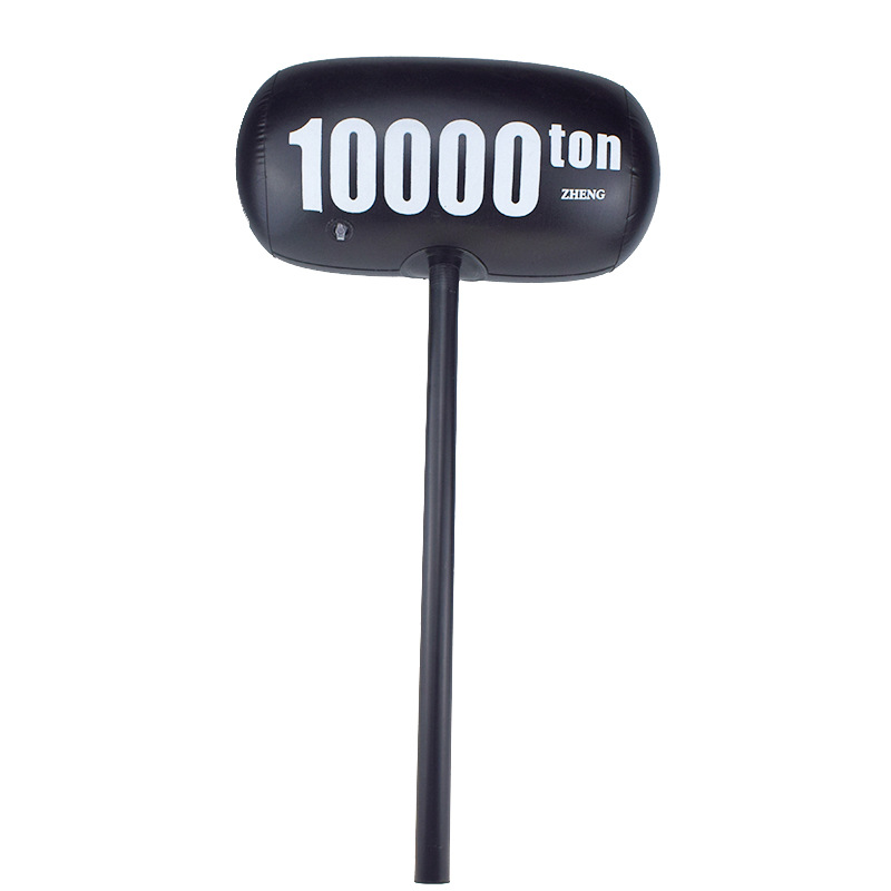 New Black Inflatable Sledgehammer 10000 Tons Adult Prank Toys Factory Wholesale Balloons Inflatable Toy