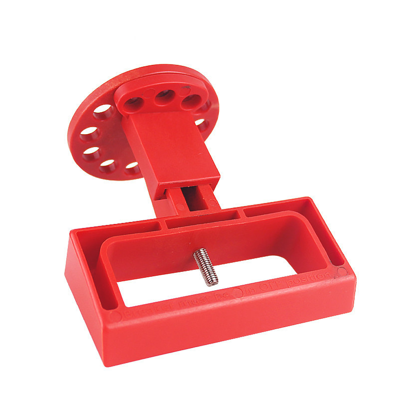 3-Phase Breaker Lockout device isolates and secures for circuit breaker switches