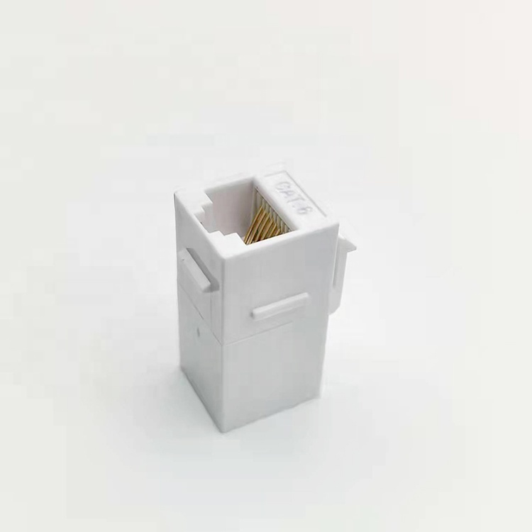 Сетевой разъем Keystone Jack RJ45 Pass Through Cat6, гнездовой модульный разъем