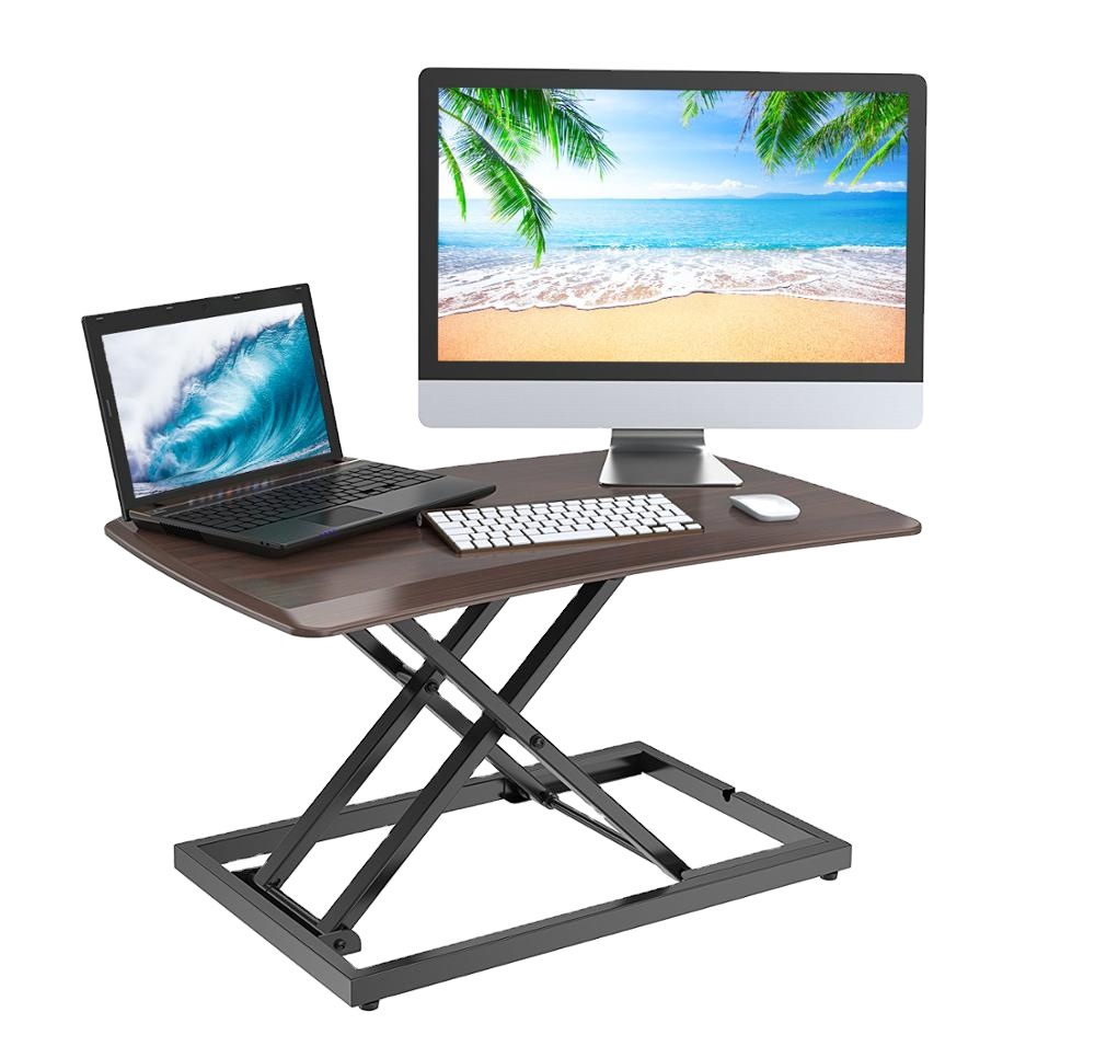 Computer Standing Desk Sit to Stand Gas Spring Riser Converter 31.5" Tabletop Workstation VM-SD01