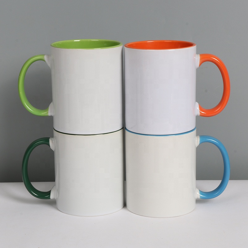 Wholesale Cheap Price Stoneware 11oz Porcelain White Custom Logo Blank Sublimation Ceramic Cup Tea Coffee Mugs