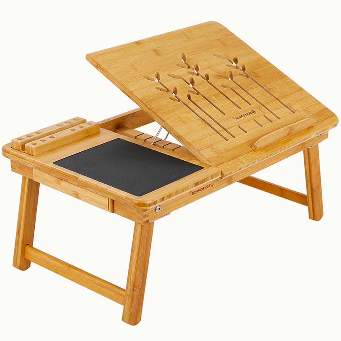 Laptop Desk Portable Bed Tray Table Notebook Modern Bed Side Multi Laptop Table Wooden Bed With Side Table