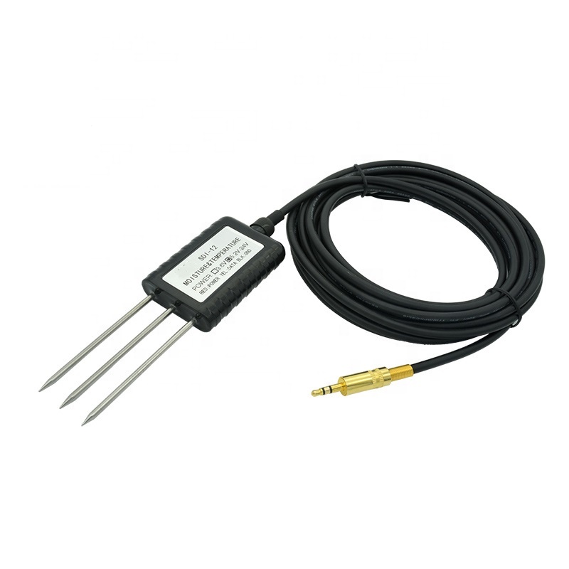 SDI-12 выход DC12V 24V 3 в 1 Измерение температуры почвы датчик температуры и влажности почвы EC датчик для солености измерительный инструмент